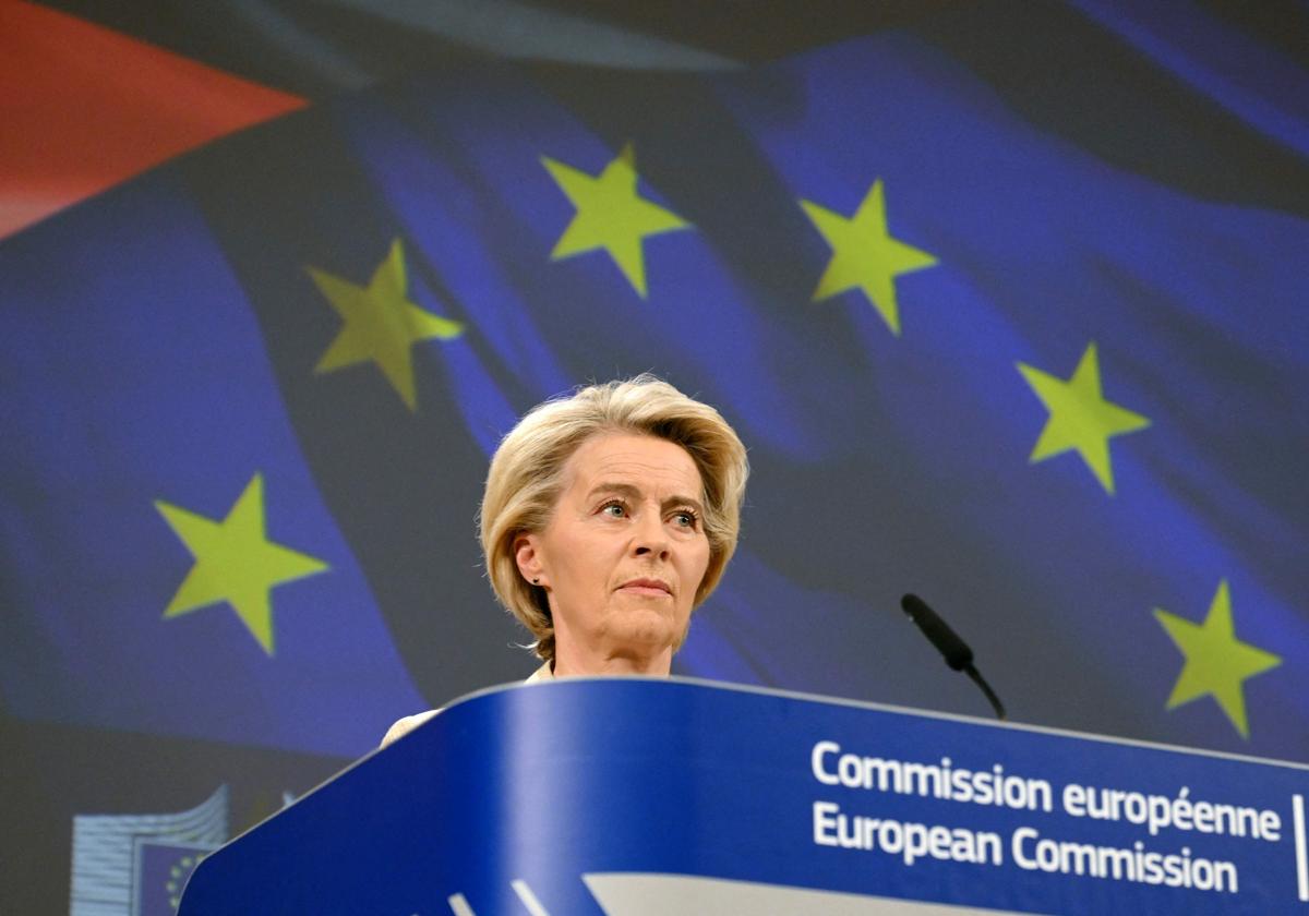 La presidenta de la Comisión Europea, Ursula von der Leyen