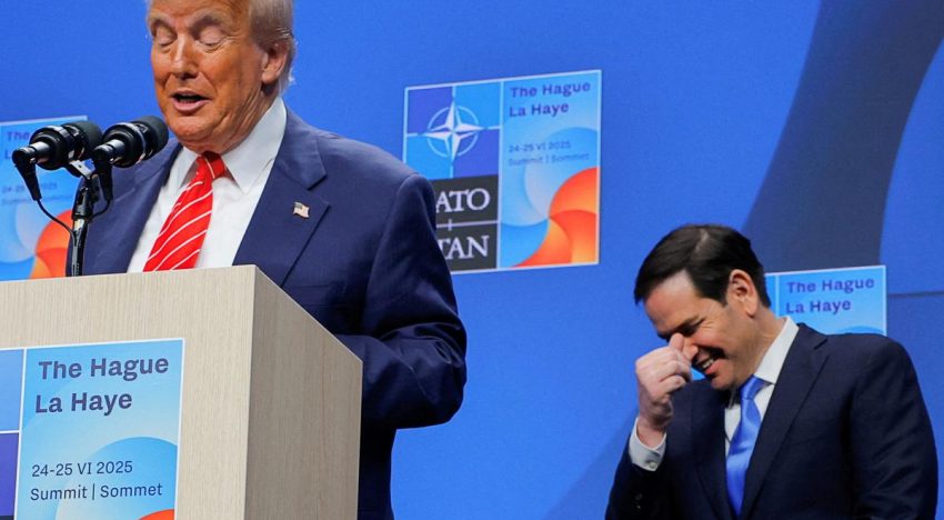 Marco Rubio estalla en carcajadas al escuchar cómo Rutt llama «Papá» a Trump en la cumbre de la OTAN