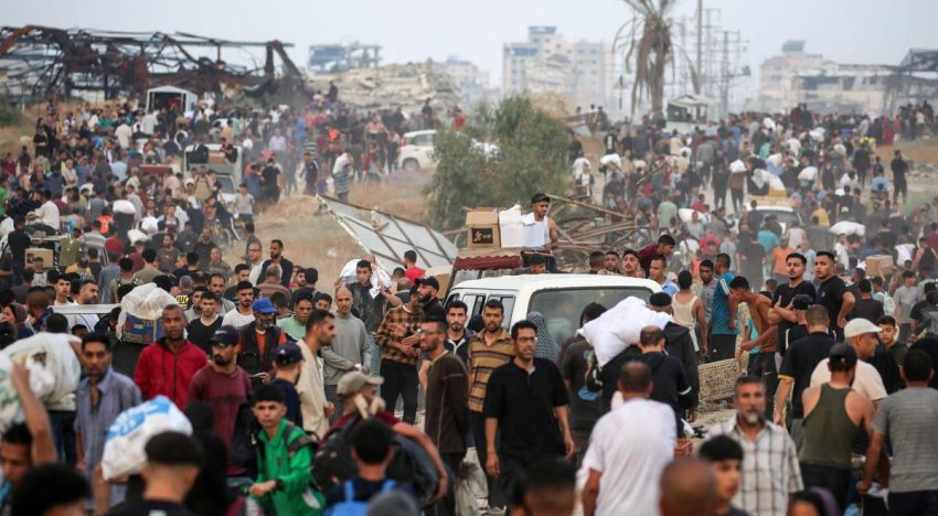 Médicos palestinos denuncian seis muertos en un ataque israelí cerca de un centro de distribución de ayuda en Gaza