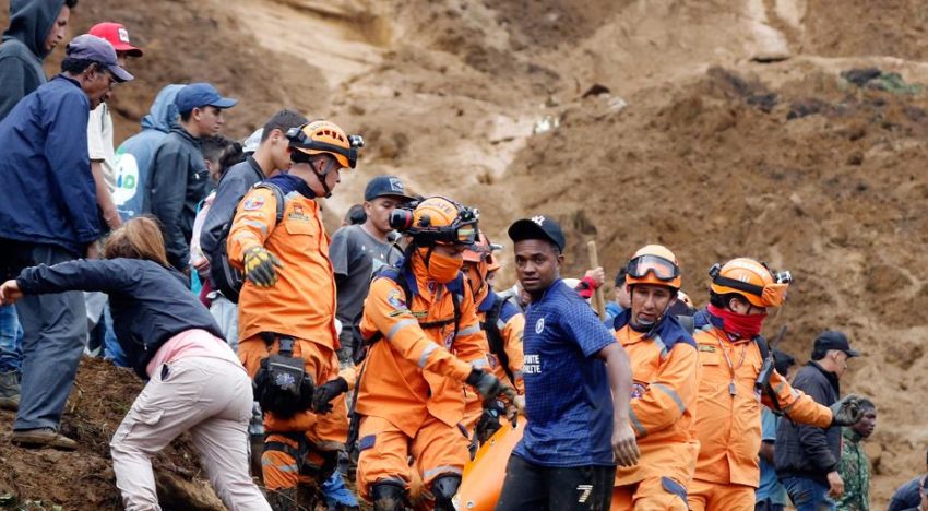 Al menos 10 muertos y 15 heridos por deslizamiento de tierra en Colombia