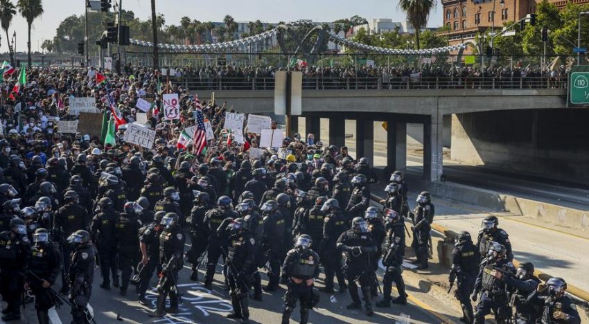 Trump militariza Los Ángeles sin permiso de California y desata una crisis institucional
