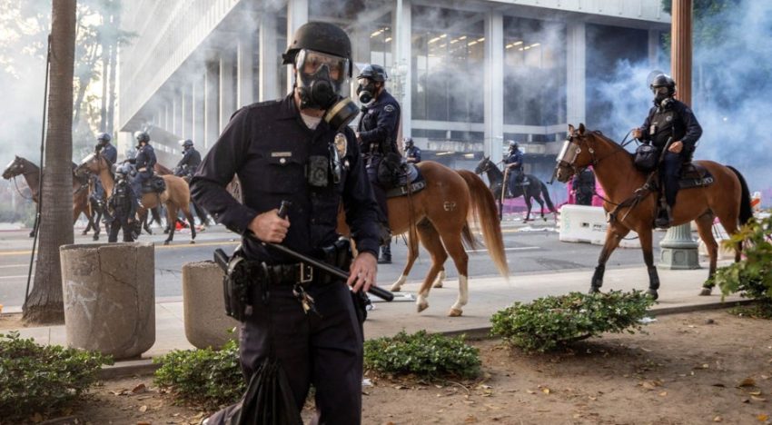 La Policía de Los Ángeles prohíbe las manifestaciones en el centro de la ciudad