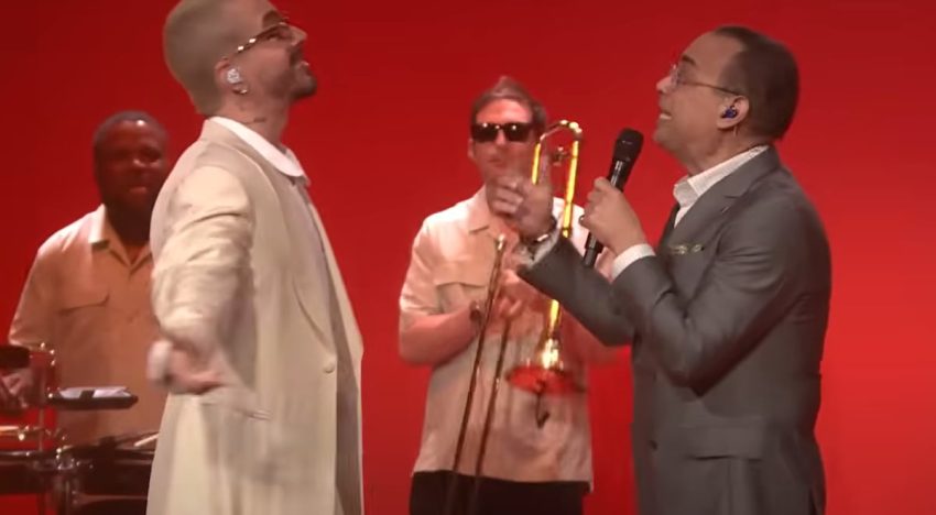 ¡Qué junte! J Balvin y Gilberto Santa Rosa llevaron el sabor latino a The Tonight Show