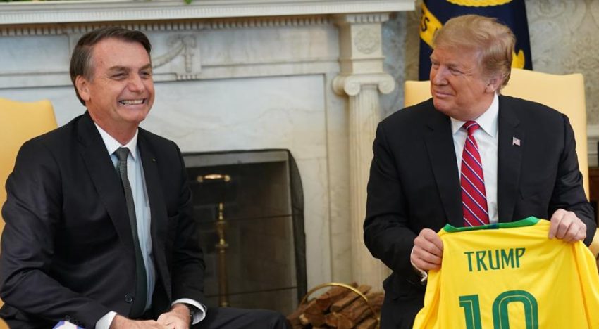 Trump elogia en una carta a Bolsonaro y dice que «espera» que se cancele el juicio en su contra