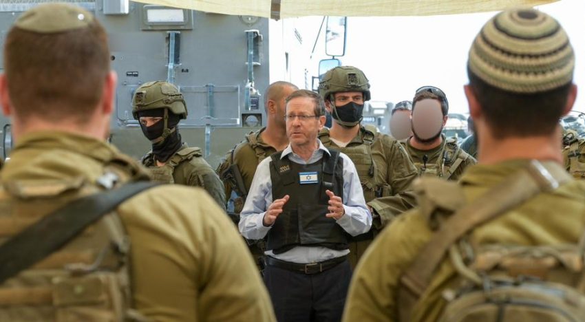 El presidente de Israel visita Gaza por primera vez desde el inicio de la guerra y defiende que «actúan según el Derecho Internacional»