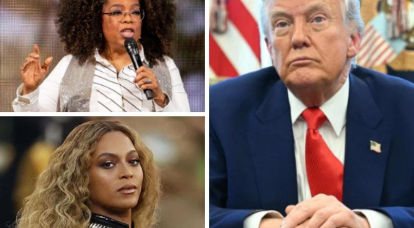 Trump acusa a Oprah y Beyoncé de haber cobrado millones por el apoyo a Harris durante la campaña de 2024