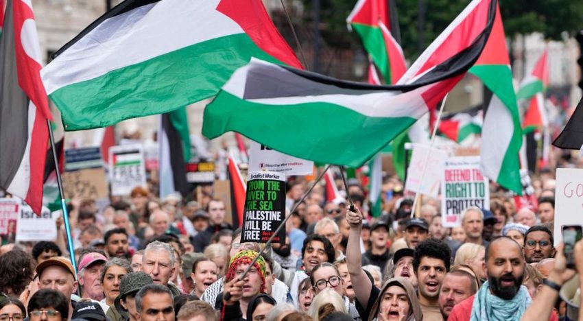 La Policía detiene a 55 personas en una manifestación propalestina en el Reino Unido