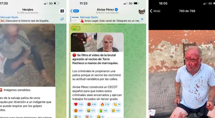 Alvise, neonazis y prorrusos: los ultras explotan Telegram para viralizar los bulos sobre Torre Pacheco