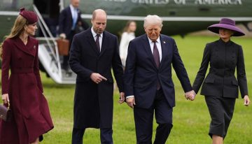 Trump aterriza en Windsor para su segunda visita de Estado con honores militares y saludo real