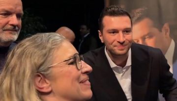 Jordan Bardella, agredido con un huevo en la cabeza durante una firma de libros