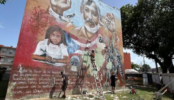 Renace mural en el Residencial Manuel A. Pérez para preservar la memoria, la identidad y la libertad