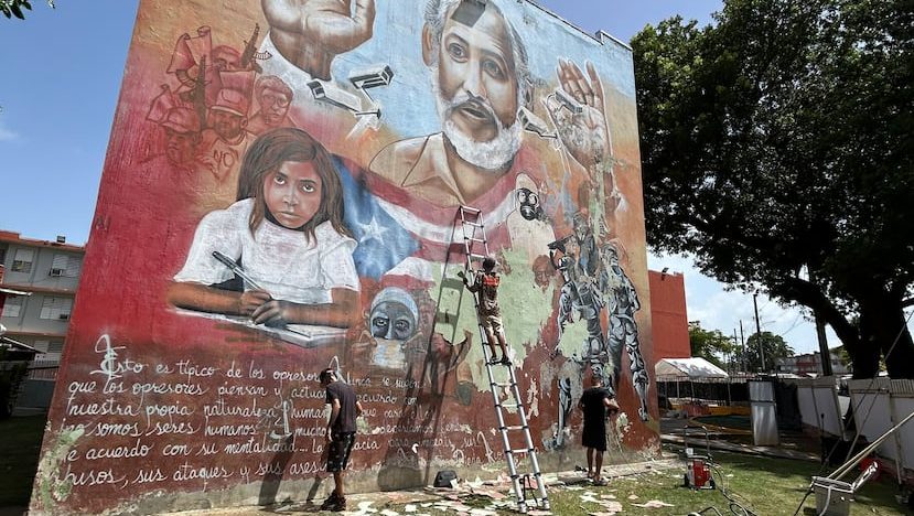 Renace mural en el Residencial Manuel A. Pérez para preservar la memoria, la identidad y la libertad
