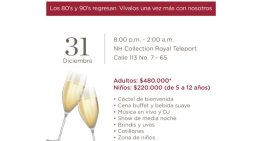 NH Collection Royal Teleport revive los 80’s y 90’s en una inolvidable Noche de Año Nuevo en Bogotá