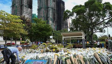 Los detenidos por el incendio en los rascacielos de Hong Kong se elevan a 13
