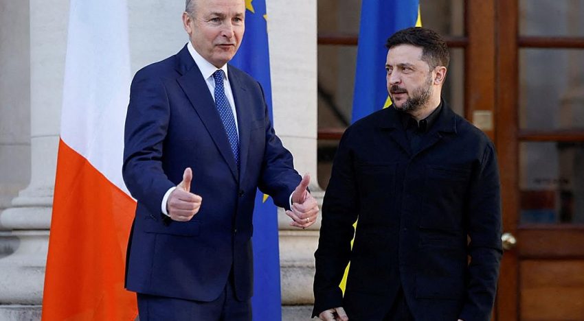 Ucrania confirma que drones desconocidos pasaron cerca del avión de Zelenski en su viaje a Irlanda