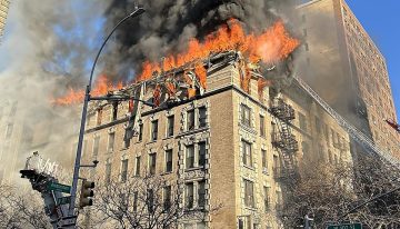 Al menos tres heridos en el incendio de un edificio de seis plantas en Nueva York