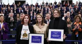 Los ganadores del Sájarov reivindican el periodismo libre frente a deriva autoritaria en Bielorrusia y Georgia