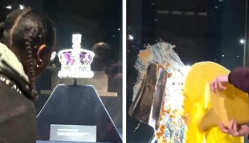 Cierran la Torre de Londres tras el ataque con natillas y tarta de manzana a la vitrina de la corona