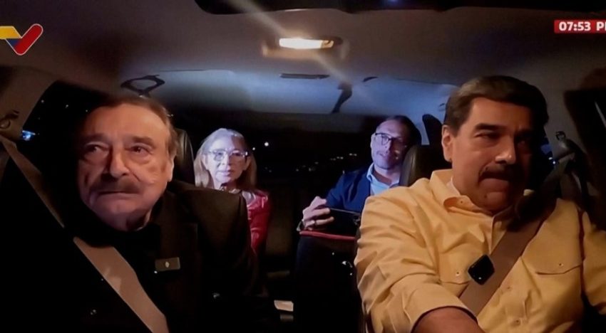 La última aparición de Maduro antes de ser capturado por Estados Unidos: una entrevista «itinerante»