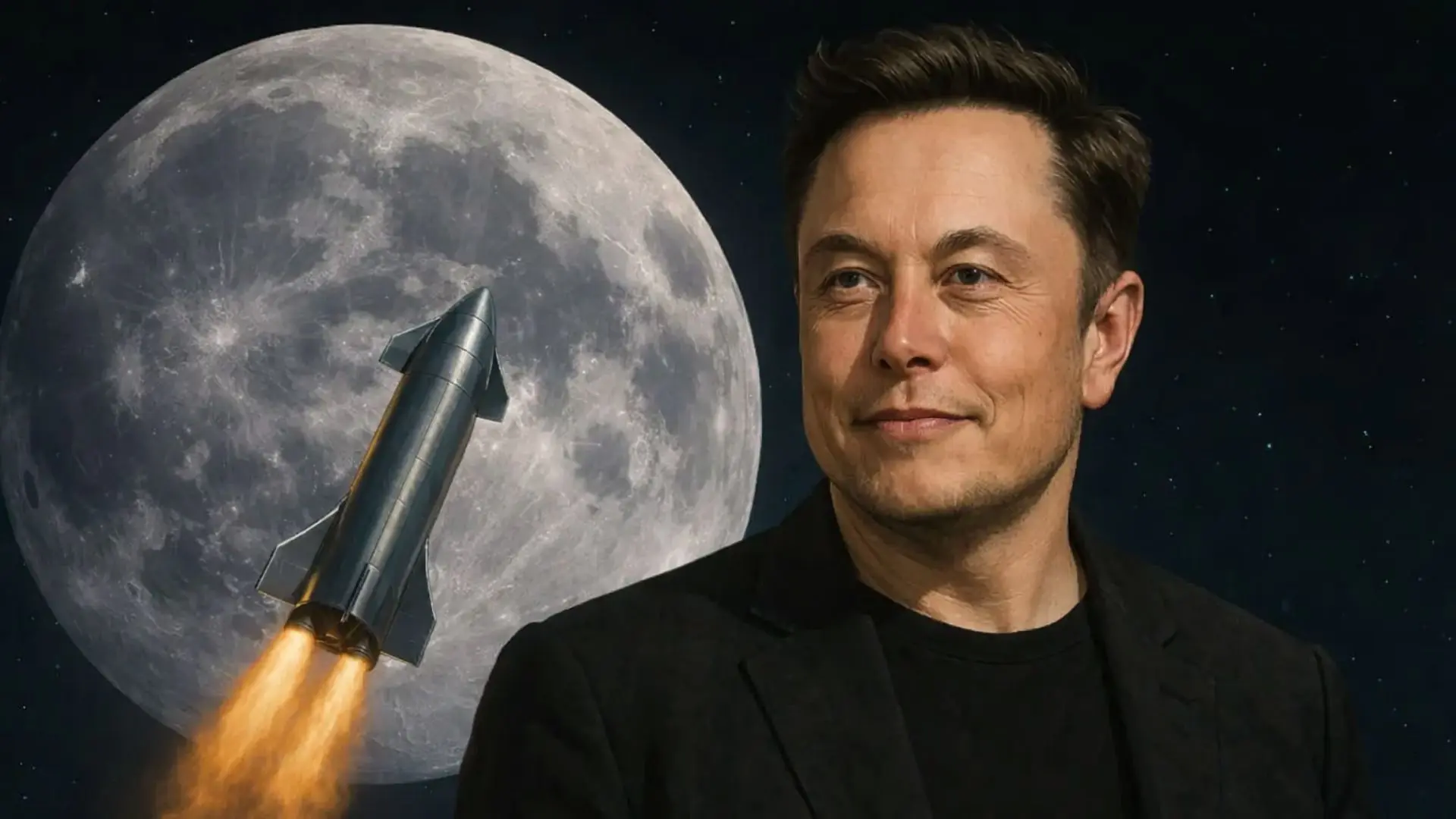 Elon Musk quiere conquistar del espacio con un cañón electromagnético para lanzar satélites desde la Luna