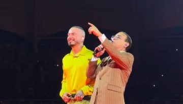 Gilberto Santa Rosa sorprende a fanáticos en concierto de J Balvin en Colombia