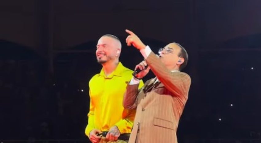 Gilberto Santa Rosa sorprende a fanáticos en concierto de J Balvin en Colombia