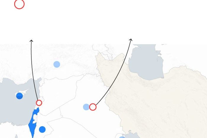 ¿Quién es quién en la guerra contra Irán? Los mapas de la escalada en Oriente Medio