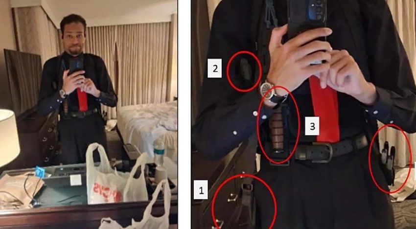 El hombre que intentó matar a Trump se fotografió cargado de armas antes del ataque