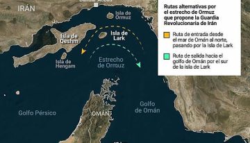 Las rutas alternativas que Irán propone en el estrecho de Ormuz para evitar las zonas minadas