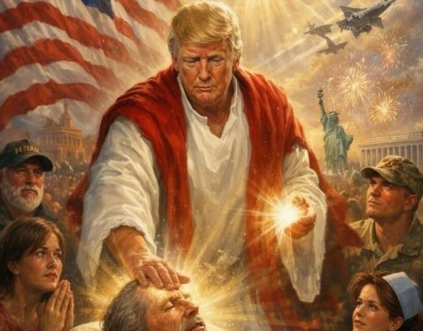 Trump se presenta como Jesucristo en una imagen creada con IA después de criticar al Papa por la guerra de Irán