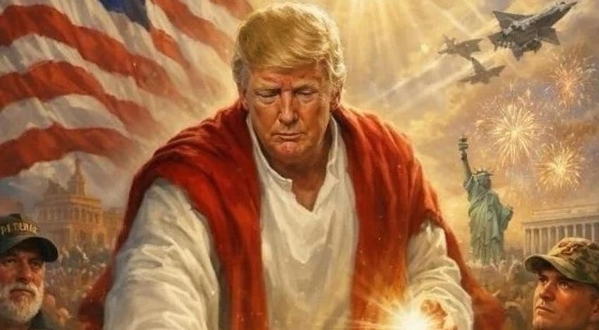La foto de Trump imitando a Jesús causa la indignación de sus aliados religiosos: «La fe no es un accesorio»