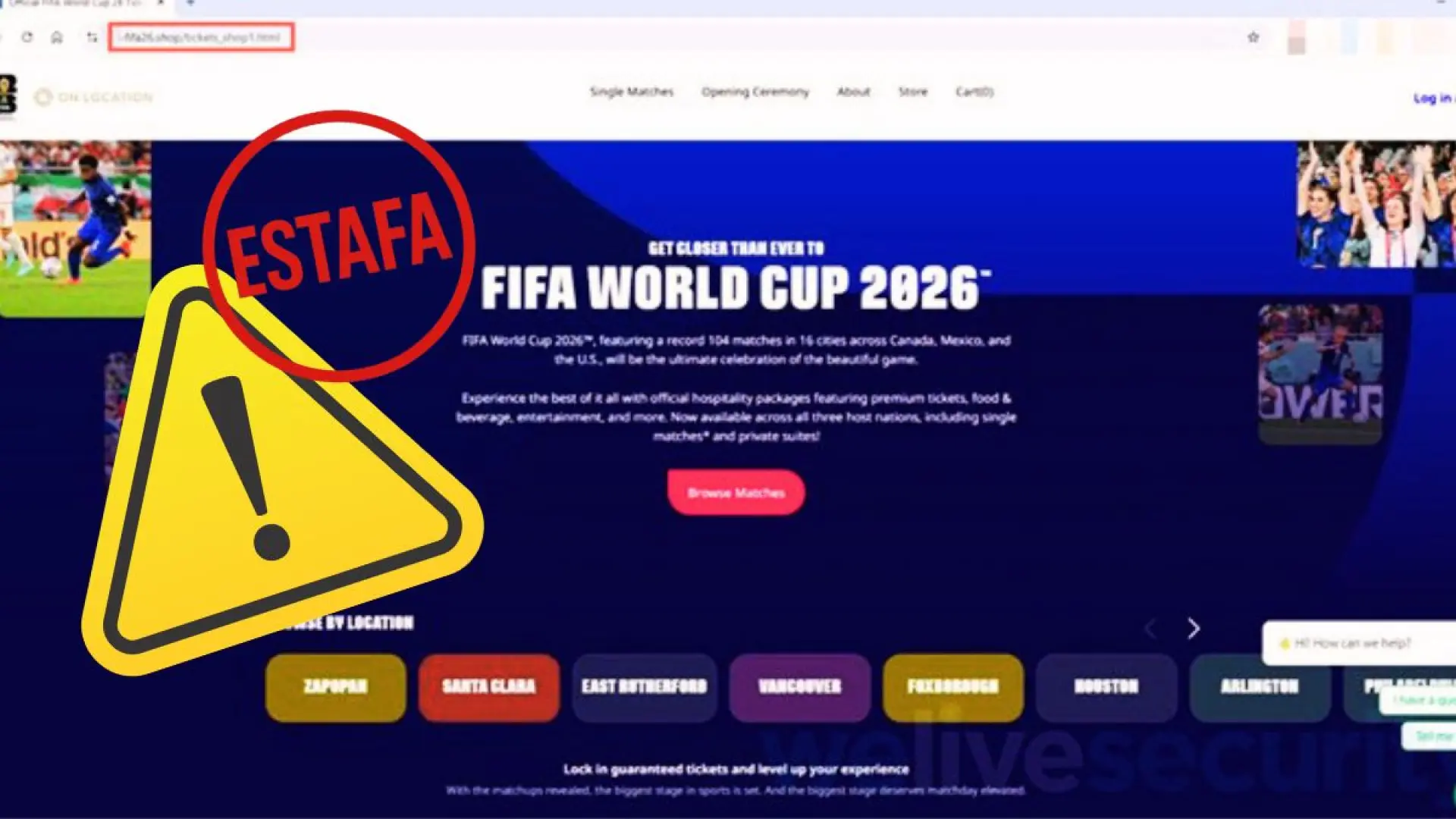 El FBI advierte sobre páginas falsas que suplantan a FIFA para el Mundial 2026: esta es la lista completa