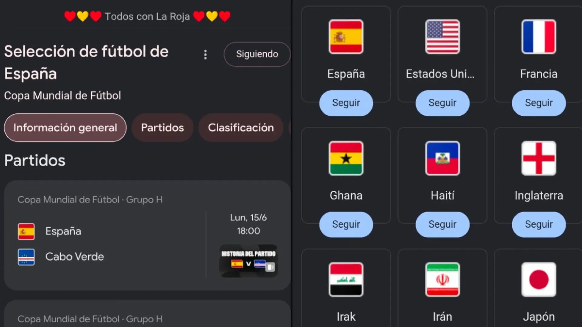 Google tiene una función para seguir el Mundial 2026 minuto a minuto sin instalar ningua app: así se activa
