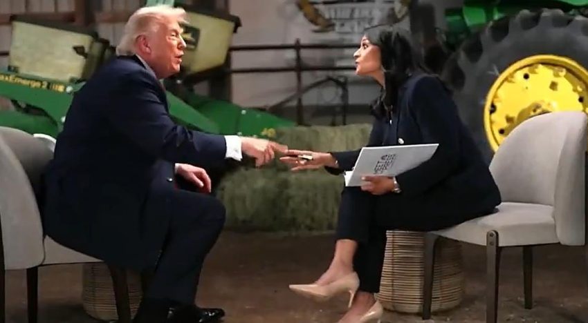 Trump abandona furioso una entrevista en la NBC e insulta a la periodista por sus preguntas: «O eres corrupta o estúpida»