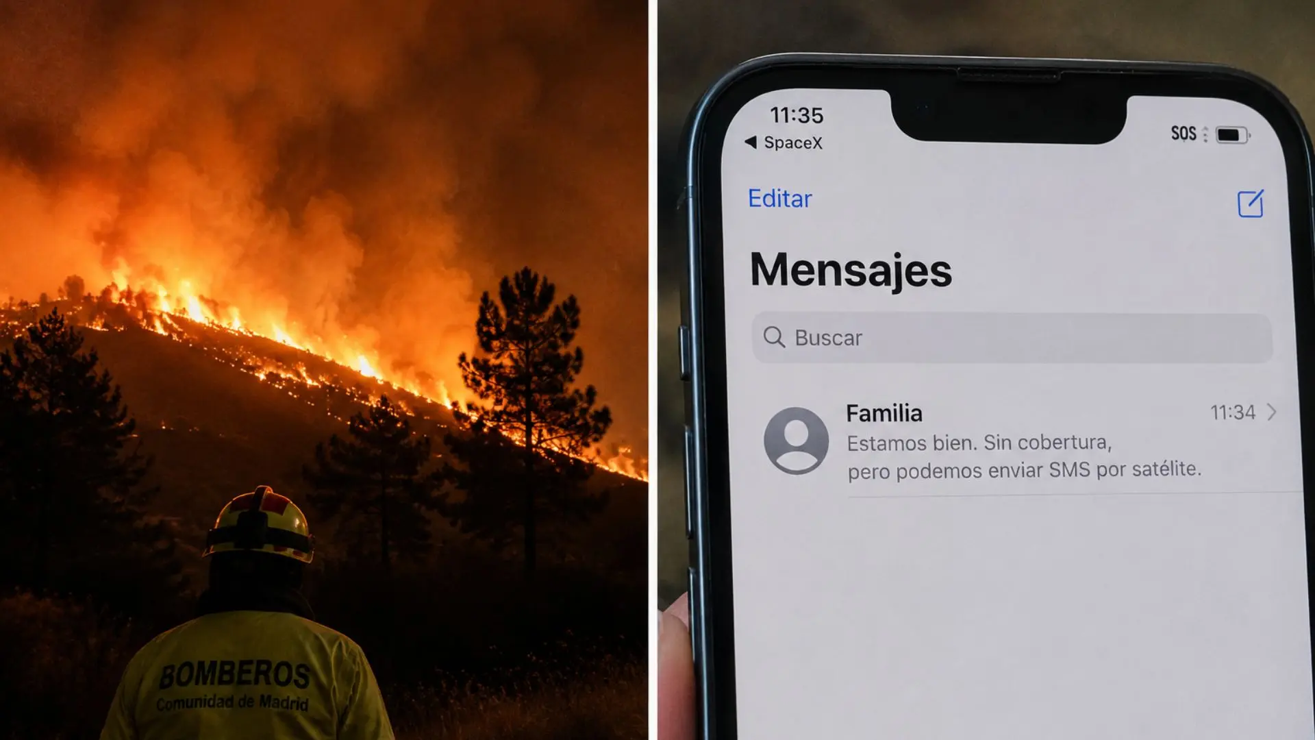 Starlink activa gratis en España su cobertura de emergencia por satélite ante los incendios