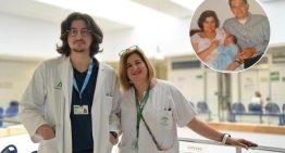 Madre e hijo, colegas en el hospital: Adrián vuelve como médico al hospital donde nació