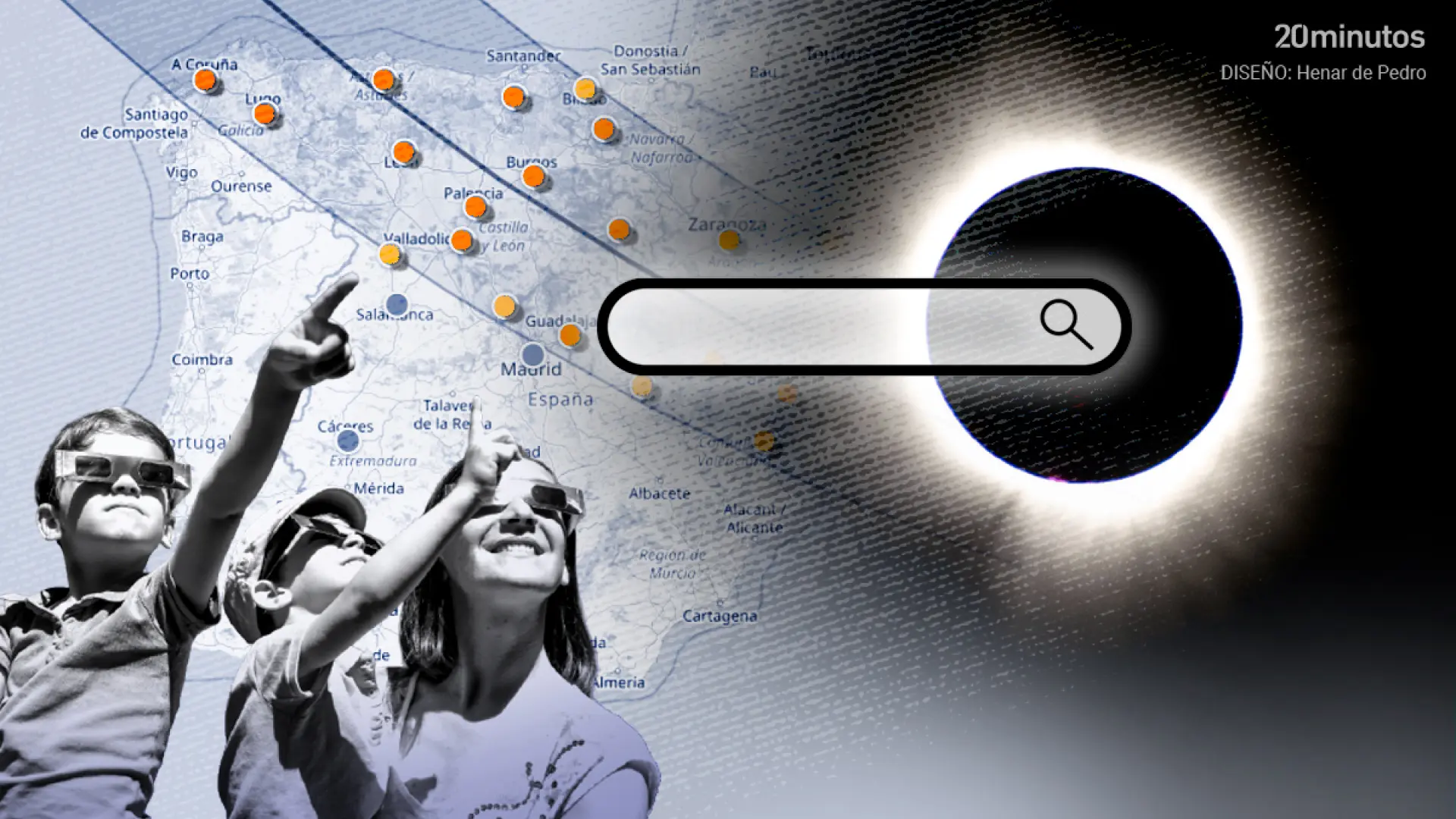 Este mapa interactivo desvela los mejores lugares de tu ciudad para ver el eclipse solar del 12 de agosto