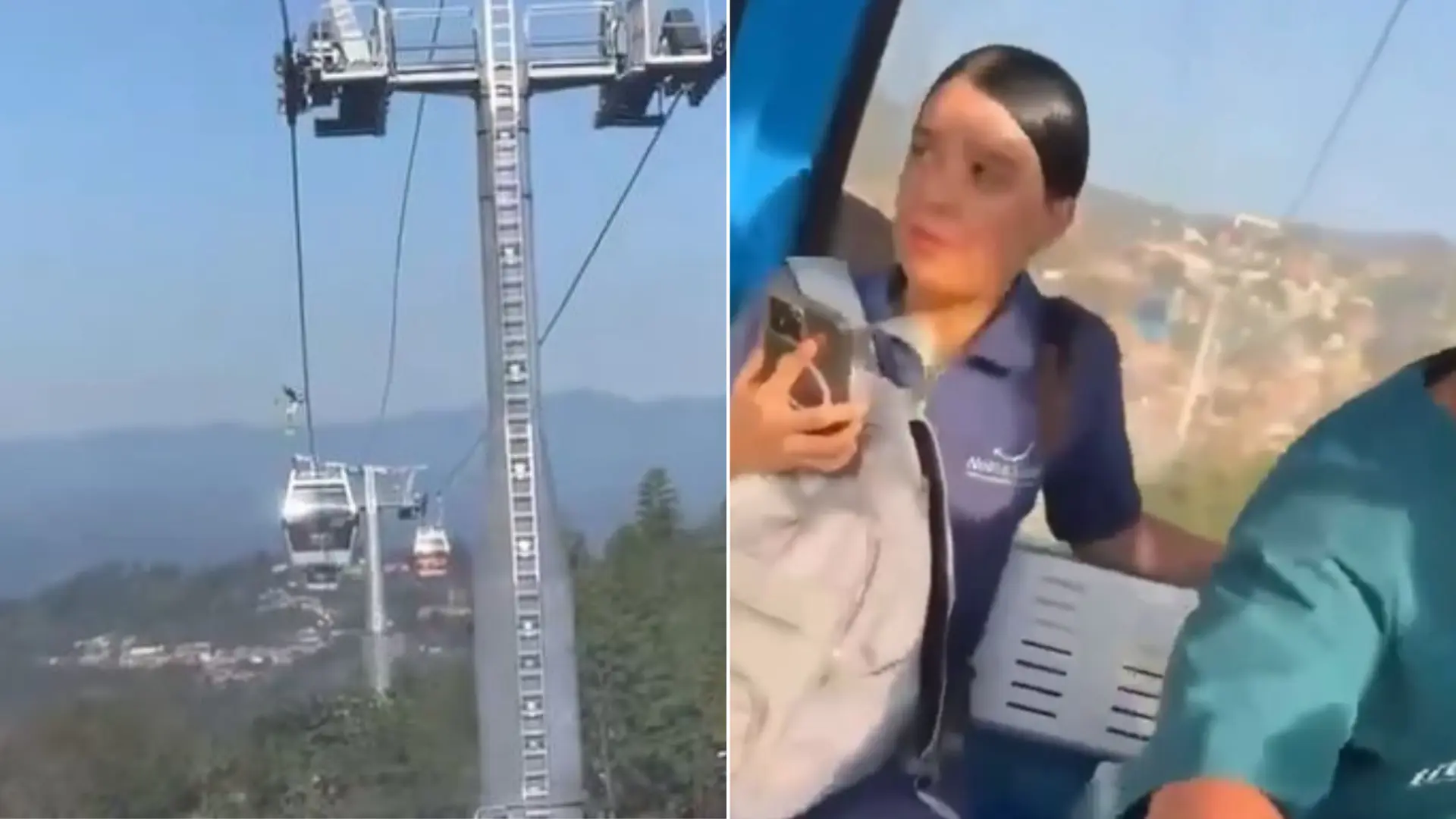 El terremoto sorprende a los pasajeros de un teleférico en Cali: los vagones tiemblan suspendidos en el aire durante el seísmo