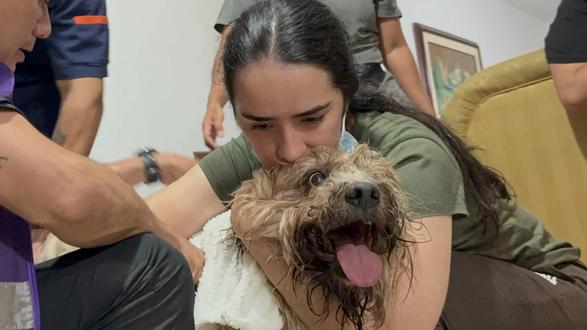 Antonio, el perro rescatado a nueve metros de profundidad que alimenta la esperanza de una familia tras el terremoto en Colombia