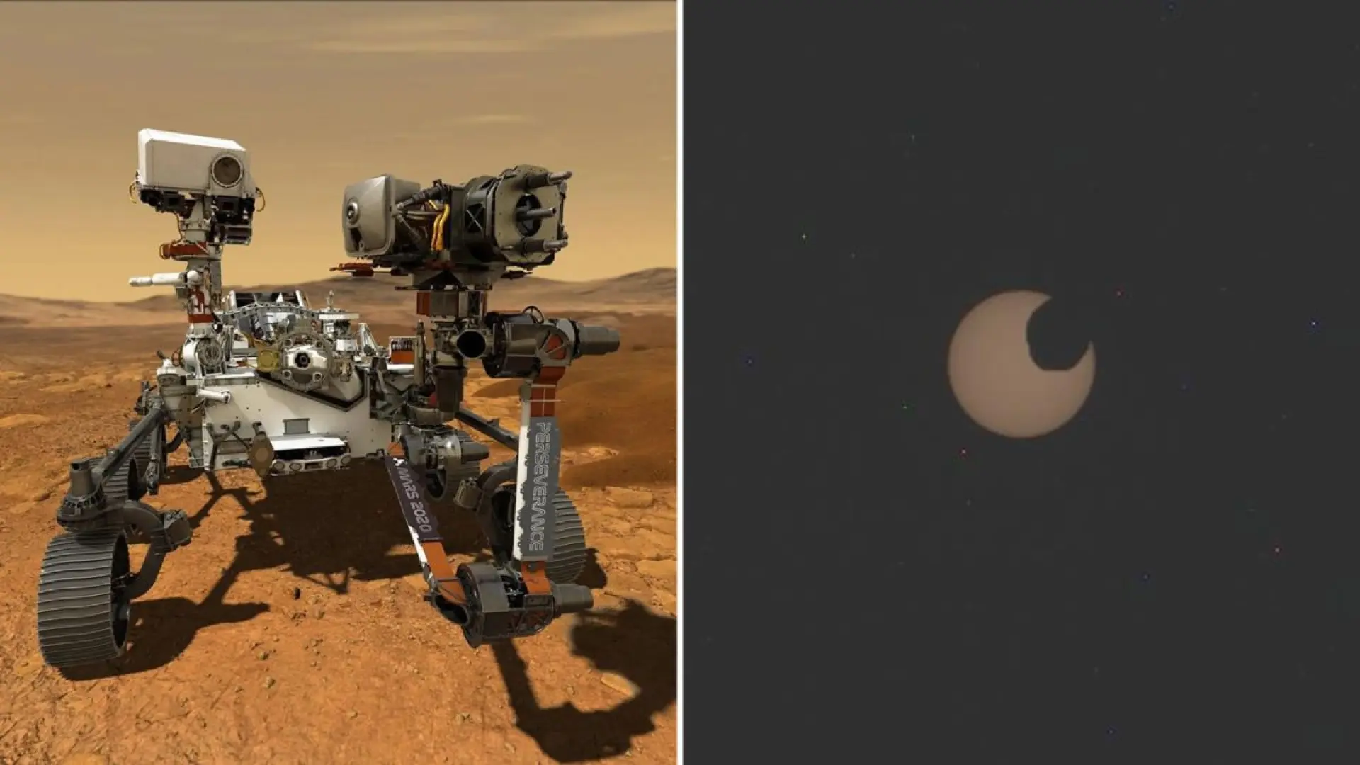 El rover Perseverance de la NASA capta un eclipse visto desde Marte gracias a sus cámaras