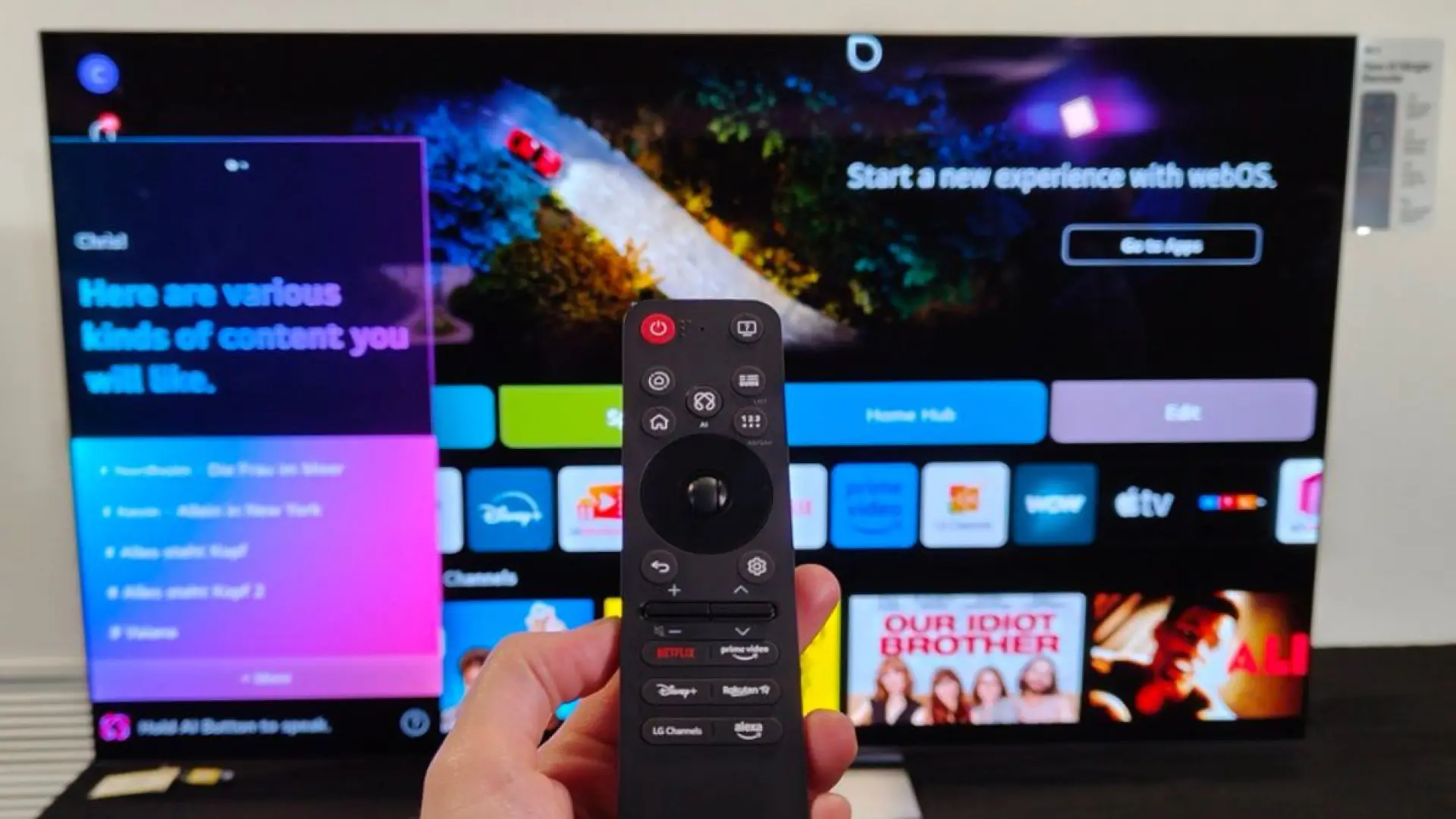 Si tienes una Smart TV de LG, mantén pulsado el número 0 del mando: esto es lo que puedes hacer