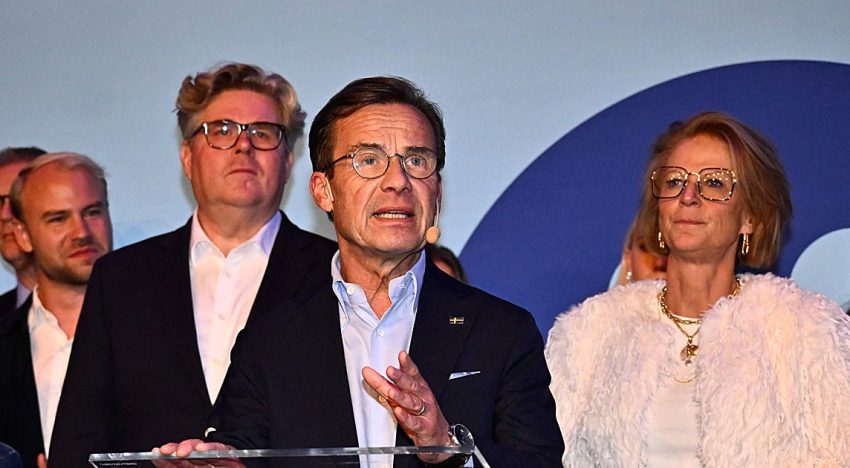 El primer ministro conservador de Suecia intenta captar al Partido del Centro para repetir gobierno