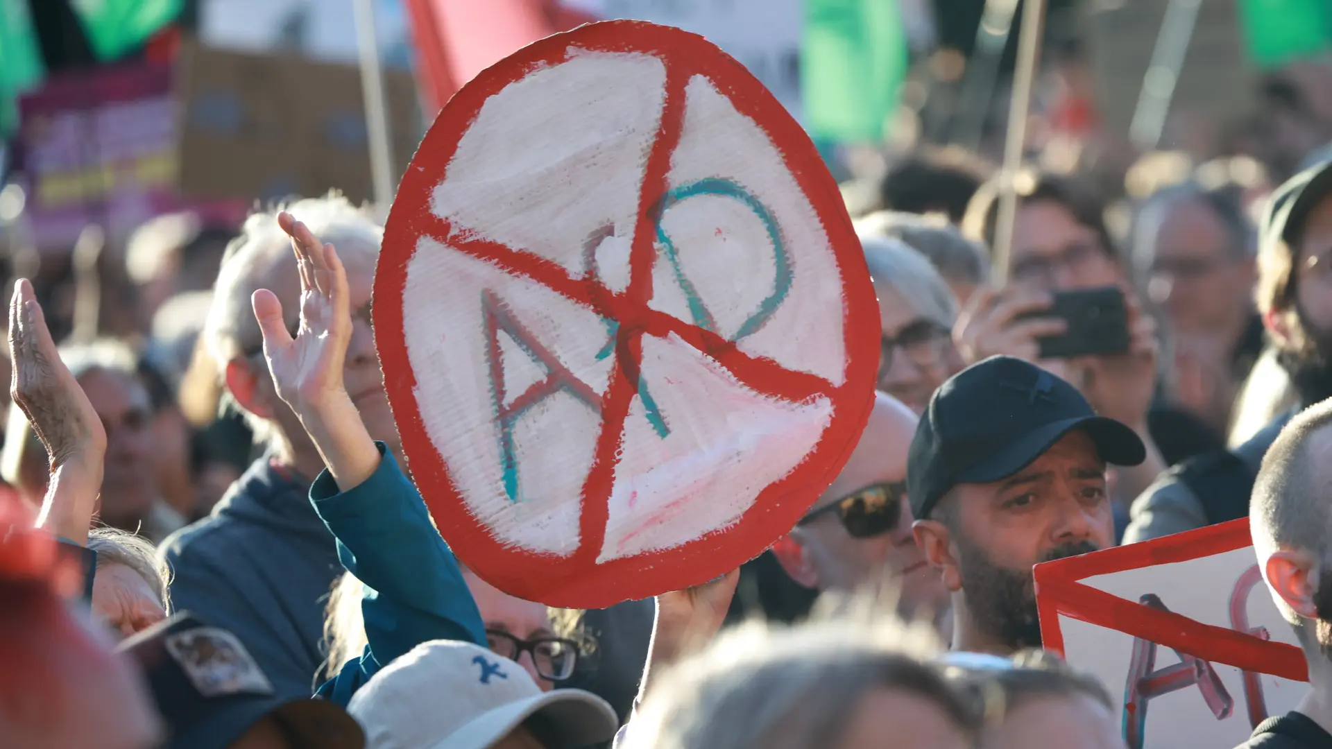 Herido un manifestante contra la AfD en Alemania tras recibir un disparo con un arma de aire comprimido