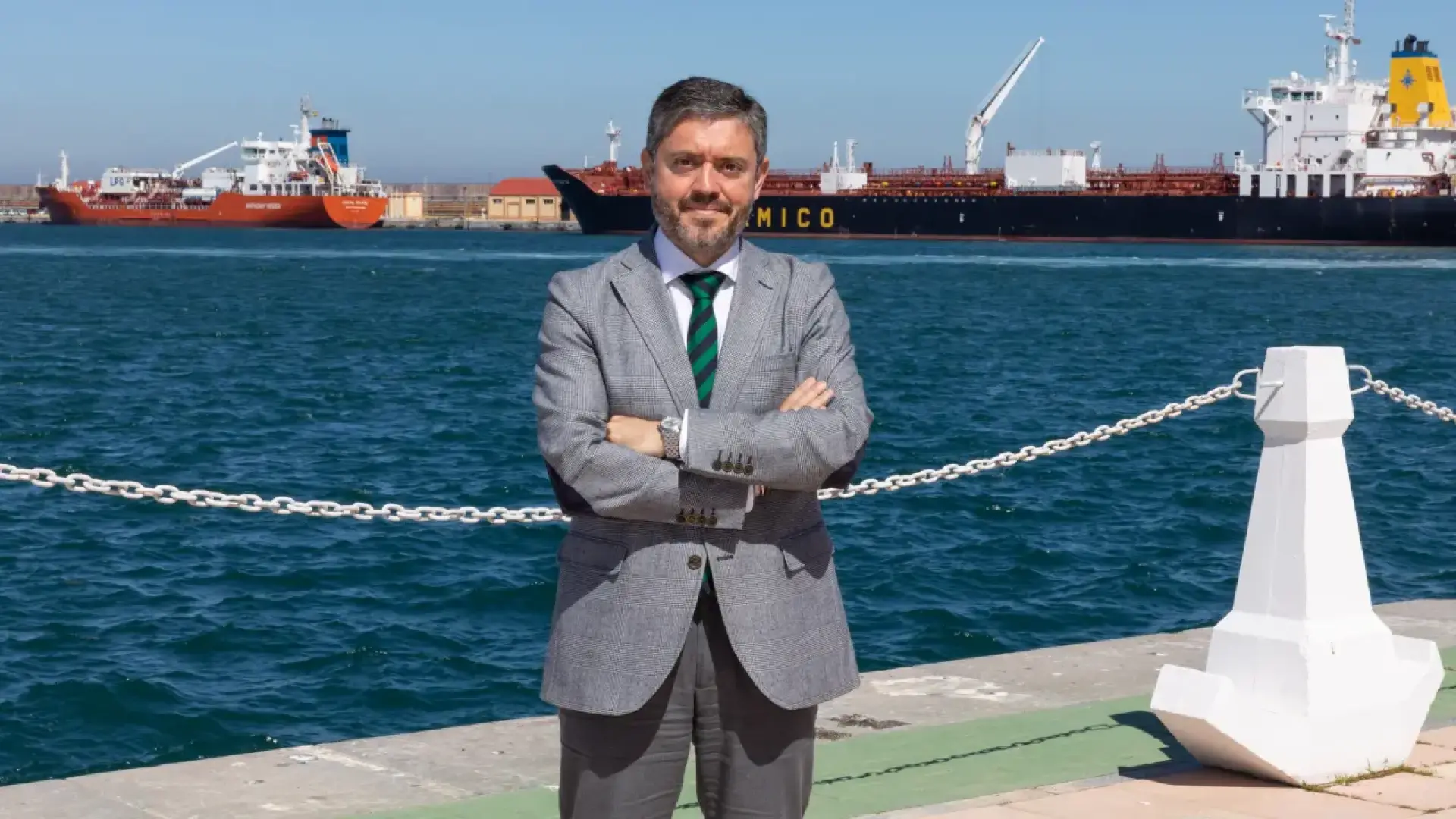 Juan Manuel Doncel, presidente del puerto de Ceuta, tras la instalación de las carpas: «Si se paraliza la actividad habrá pérdidas cuantiosas»