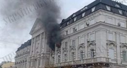 Un dron ruso golpea la sede de la agencia de Inteligencia ucraniana en Kiev