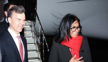 Delcy Rodríguez llega a Nueva York para participar en la Asamblea General de la ONU