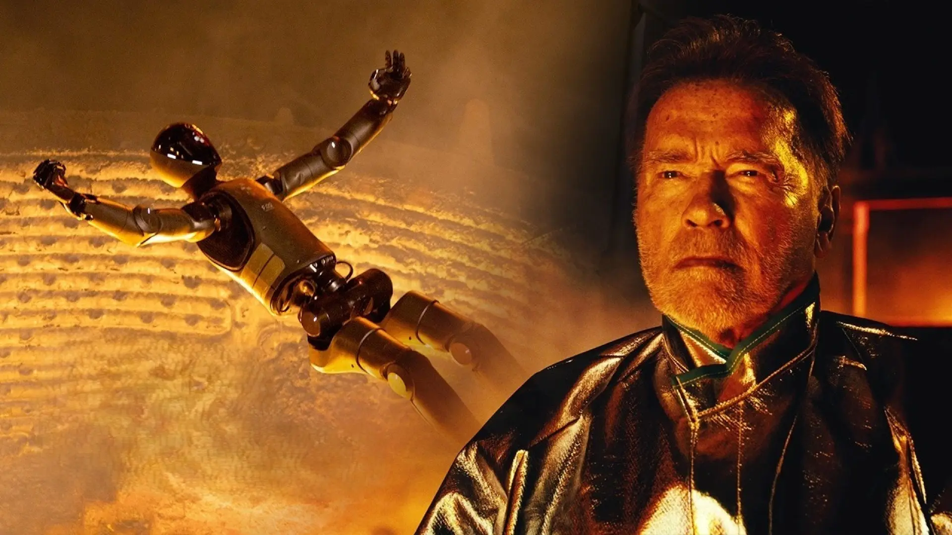 Robots humanoides se lanzan al acero fundido junto a Schwarzenegger para recrear el final de 'Terminator 2'