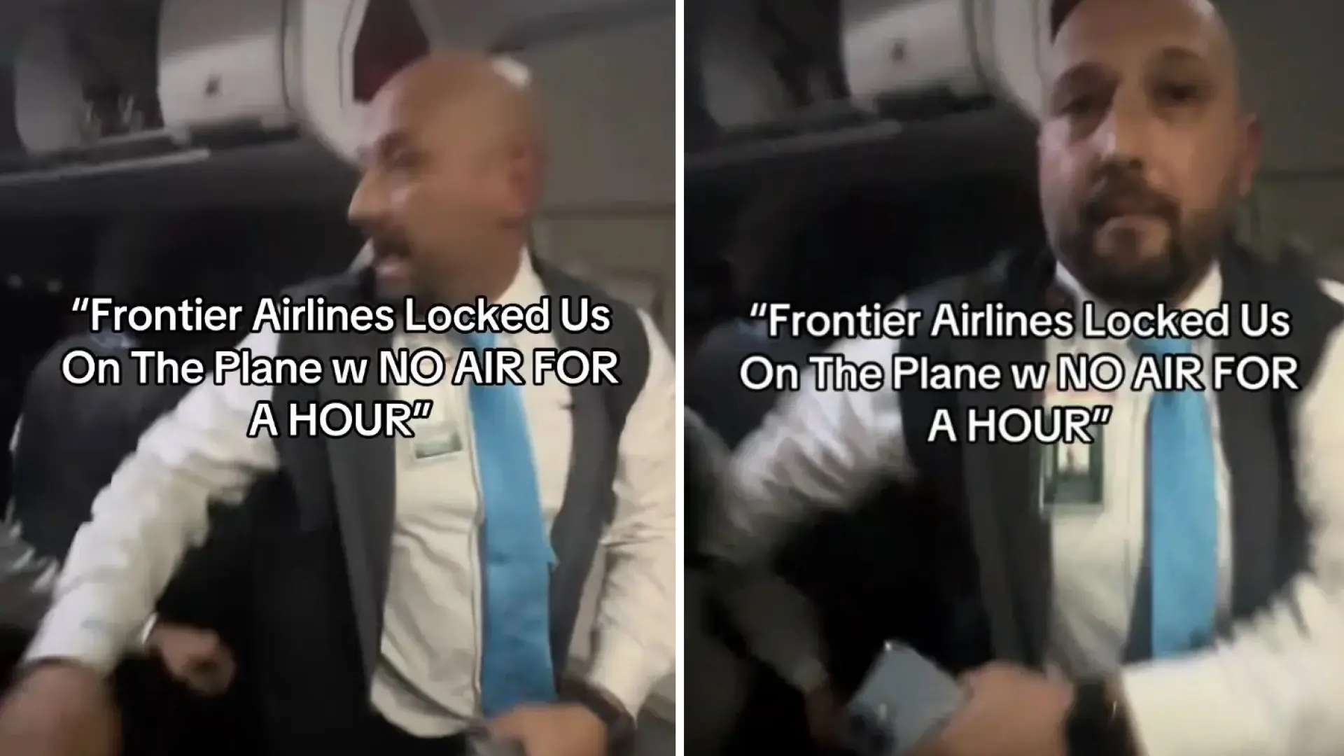 Captan una pelea entre un auxiliar de vuelo y una pasajera: el avión llegó con adelanto y les dejaban desembarcar