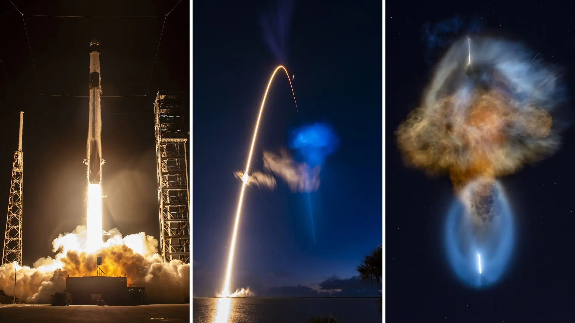 Las misteriosas 'nubes medusa' de los lanzamientos de SpaceX: qué son y por qué brillan en el cielo