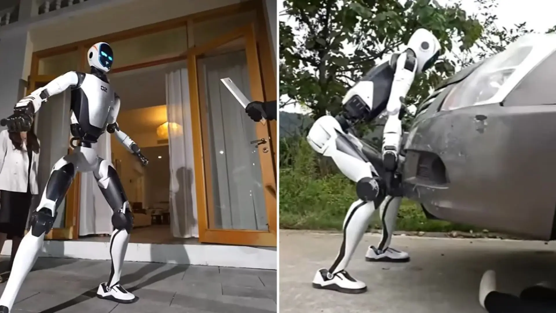 Unitree presenta un robot humanoide capaz de desarmar a un atacante y levantar un coche